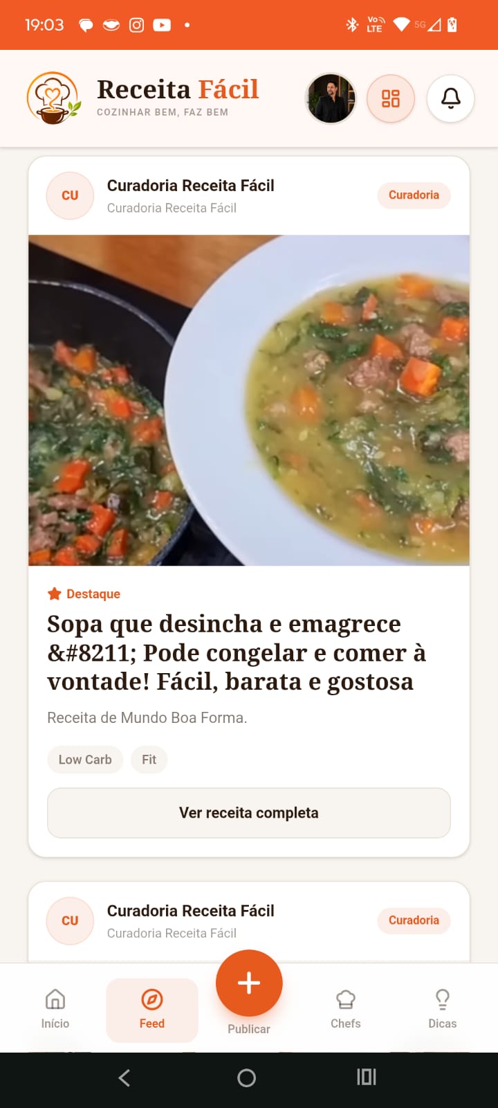 Feed do Receita Fácil
